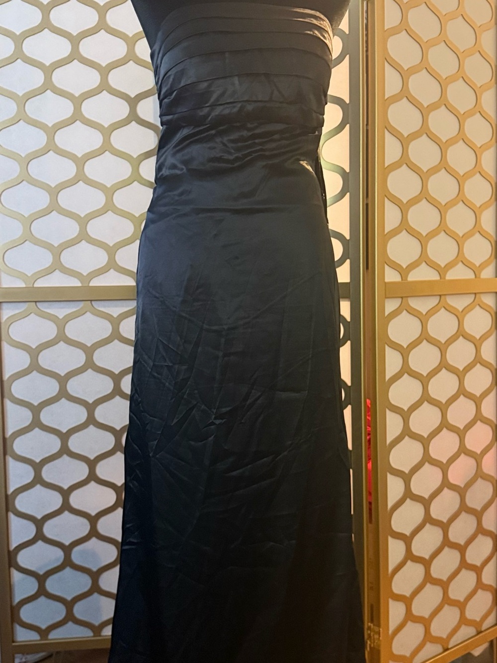 Elegant Black Strapless Maxi Dress